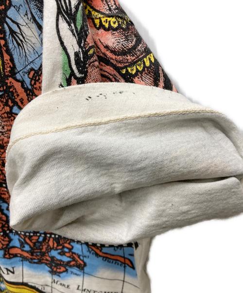 FRUIT OF THE LOOM（フルーツオブザルーム）FRUIT OF THE LOOM (フルーツオブザルーム) 90s ALL-Over-Print T-Shirts ベージュ サイズ:XLの古着・服飾アイテム