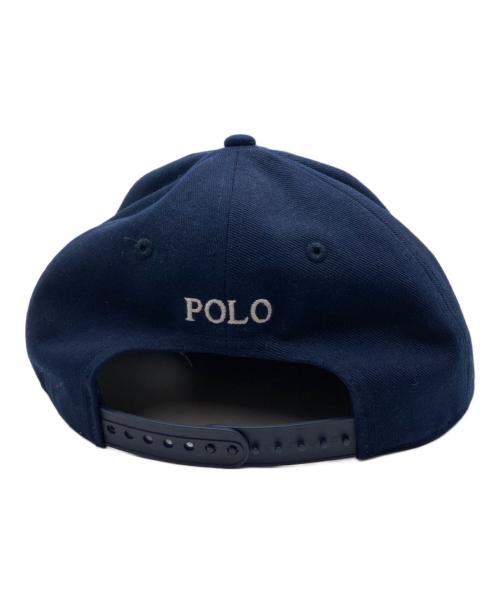 POLO RALPH LAUREN（ポロ・ラルフローレン）POLO RALPH LAUREN (ポロ・ラルフローレン) Twill High-Crown Ball Cap ネイビーの古着・服飾アイテム