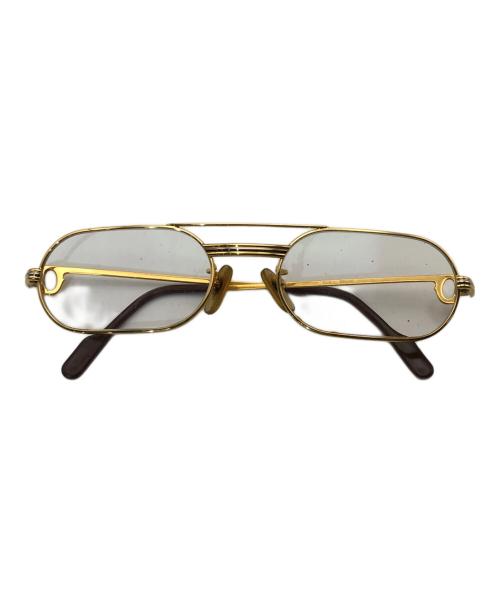 Cartier（カルティエ）Cartier (カルティエ) トリニティメガネ ゴールド サイズ:55□20 140の古着・服飾アイテム