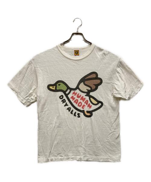 HUMAN MADE（ヒューマンメイド）HUMAN MADE (ヒューマンメイド) ダックプリントTシャツ ホワイト サイズ:Lの古着・服飾アイテム