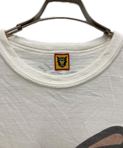 HUMAN MADE（ヒューマンメイド）HUMAN MADE (ヒューマンメイド) ダックプリントTシャツ ホワイト サイズ:Lの古着・服飾アイテム