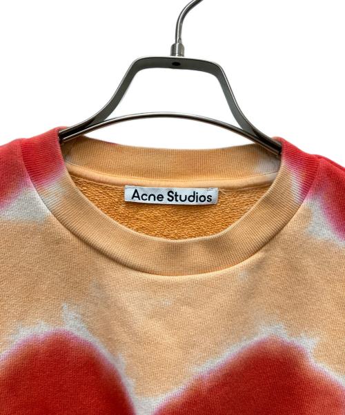 Acne studios（アクネ ストゥディオズ）Acne studios (アクネ ストゥディオズ) Heart Sweatshirt オレンジ×レッド サイズ:XSの古着・服飾アイテム