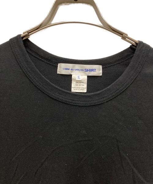 COMME des GARCONS SHIRT（コムデギャルソンシャツ）COMME des GARCONS SHIRT (コムデギャルソンシャツ) 再構築Tシャツ ブラック サイズ:XLの古着・服飾アイテム