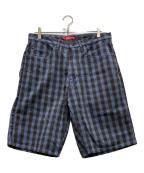 SUPREMEシュプリーム）の古着「Plaid Baggy Short」｜ネイビー×ブラウン