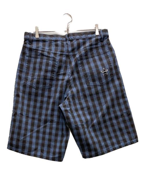 SUPREME（シュプリーム）Supreme (シュプリーム) Plaid Baggy Short ネイビー×ブラウン サイズ:Ｗ32の古着・服飾アイテム