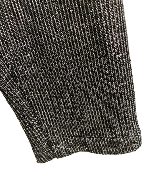 STRONGTHE（ストロングテ）STRONGTHE (ストロングテ) デザインニットフーディー グレー サイズ:Lの古着・服飾アイテム