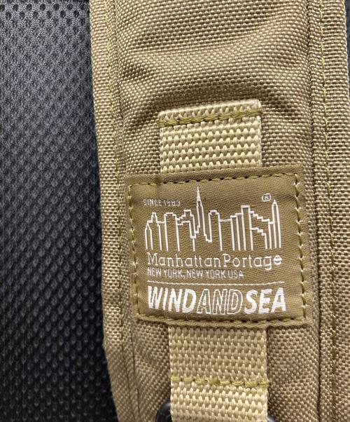 WIND AND SEA（ウィンダンシー）WIND AND SEA (ウィンダンシー) Manhattan Portage (マンハッタンポーテージ) ナイロンコラボバックパック カーキの古着・服飾アイテム