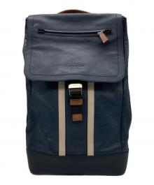 COACH（コーチ）の古着「ヘリテージ スポーツバックパック」｜ネイビー