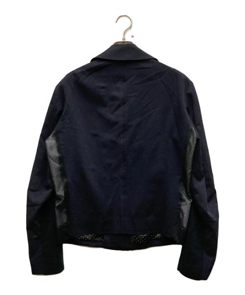 PAUL SMITH（ポールスミス）Paul Smith (ポールスミス) コットンナイロンダブルライダースジャケット ネイビー サイズ:Lの古着・服飾アイテム