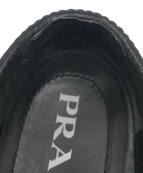 PRADA（プラダ）PRADA (プラダ) ダブルホイールナイロンギャバジンスニーカー ブラック サイズ:23.5の古着・服飾アイテム