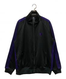 Needles（ニードルズ）の古着「Track Jacket Poly Smooth」｜ブラック×パープル