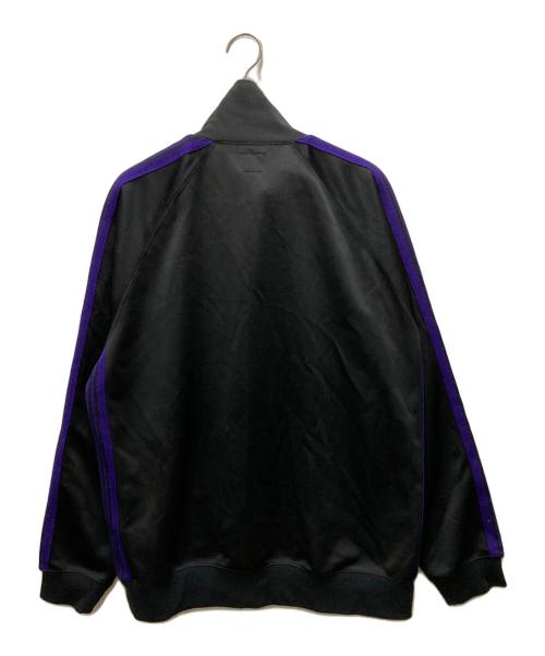 Needles（ニードルズ）Needles (ニードルズ) Track Jacket Poly Smooth ブラック×パープル サイズ:XLの古着・服飾アイテム