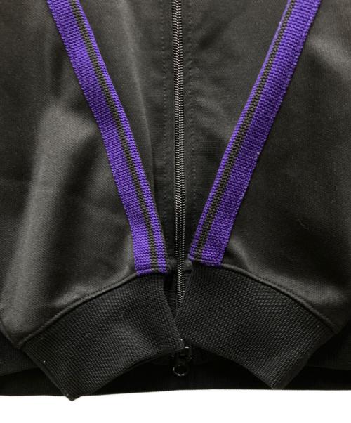 Needles（ニードルズ）Needles (ニードルズ) Track Jacket Poly Smooth ブラック×パープル サイズ:XLの古着・服飾アイテム