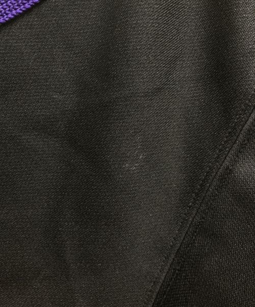 Needles（ニードルズ）Needles (ニードルズ) Track Jacket Poly Smooth ブラック×パープル サイズ:XLの古着・服飾アイテム
