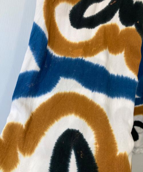 SUKU HOME（スクホーム）SUKU HOME (スクホーム) 総柄 イージーパンツ ブラウン×ネイビー サイズ:Sの古着・服飾アイテム