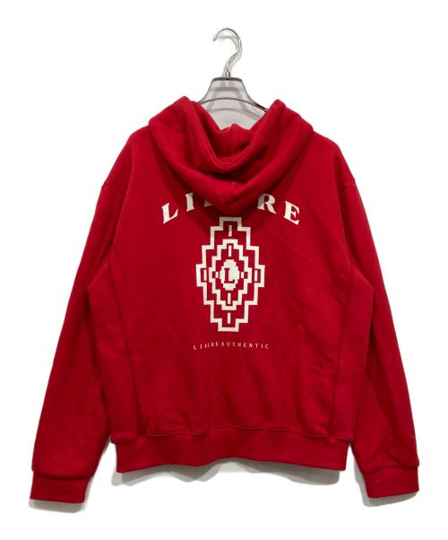 LIBERE（リベーレ）LIBERE (リベーレ) ジップパーカー レッド サイズ:2/MEDIUMの古着・服飾アイテム