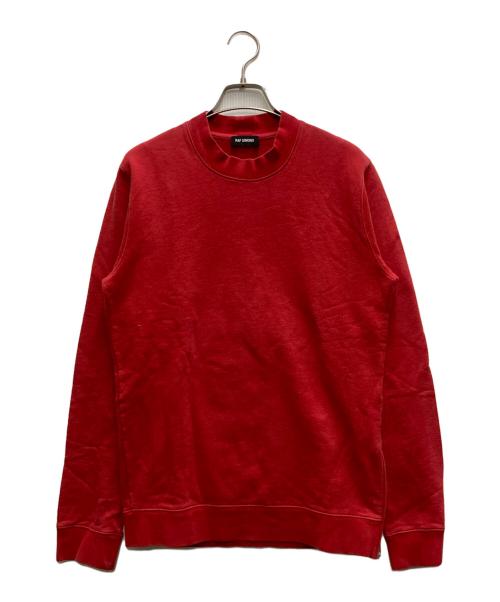 RAF SIMONS（ラフシモンズ）RAF SIMONS (ラフシモンズ) サイドジップスウェット レッド サイズ:XSの古着・服飾アイテム