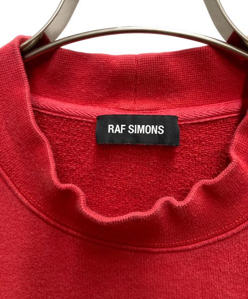 RAF SIMONS（ラフシモンズ）RAF SIMONS (ラフシモンズ) サイドジップスウェット レッド サイズ:XSの古着・服飾アイテム