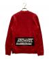 RAF SIMONS (ラフシモンズ) サイドジップスウェット レッド サイズ:XS：13000円