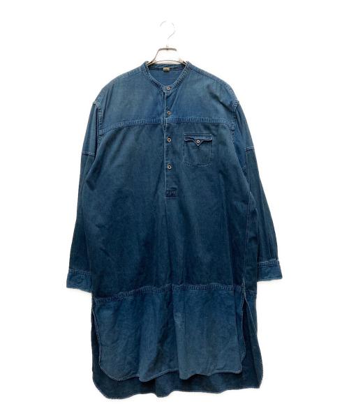 45R（フォーティファイブ・アール）45R (フォーティファイブ・アール) 秋バスクの908オーシャンスモックプル(インディゴ加工) ブルー サイズ:4の古着・服飾アイテム