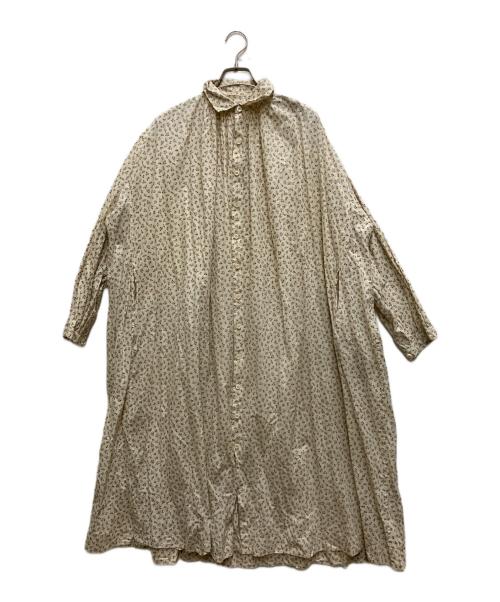 45R（フォーティファイブ・アール）45R (フォーティファイブ・アール) 雲間草プリントのドレス ベージュ サイズ:記載なしの古着・服飾アイテム