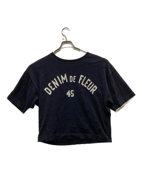 45R（フォーティファイブ・アール）45R (フォーティファイブ・アール) ニットソー908Tシャツ ネイビー サイズ:不明の古着・服飾アイテム