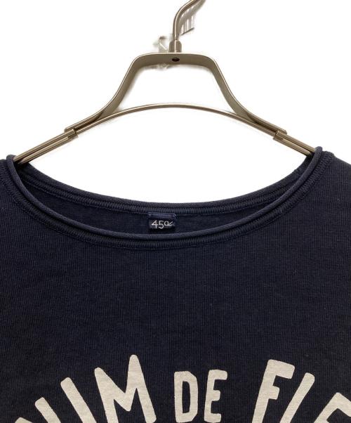 45R（フォーティファイブ・アール）45R (フォーティファイブ・アール) ニットソー908Tシャツ ネイビー サイズ:不明の古着・服飾アイテム