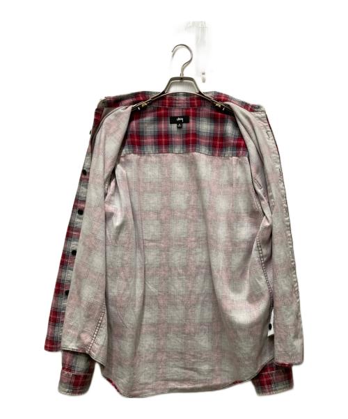 stussy（ステューシー）stussy (ステューシー) DAX PRINTED SHIRT レッド サイズ:Sの古着・服飾アイテム