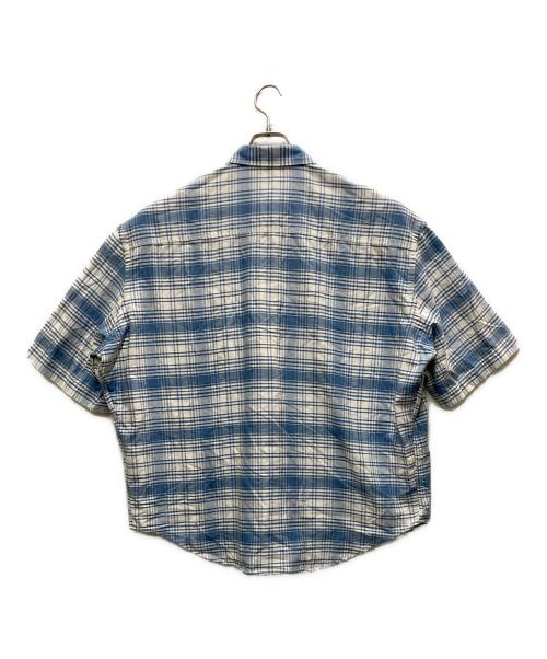 AMI Alexandre Mattiussi（アミアレクサンドルマテュッシ）AMI Alexandre Mattiussi (アミアレクサンドルマテュッシ) チェックシャツ ブルー サイズ:XSの古着・服飾アイテム