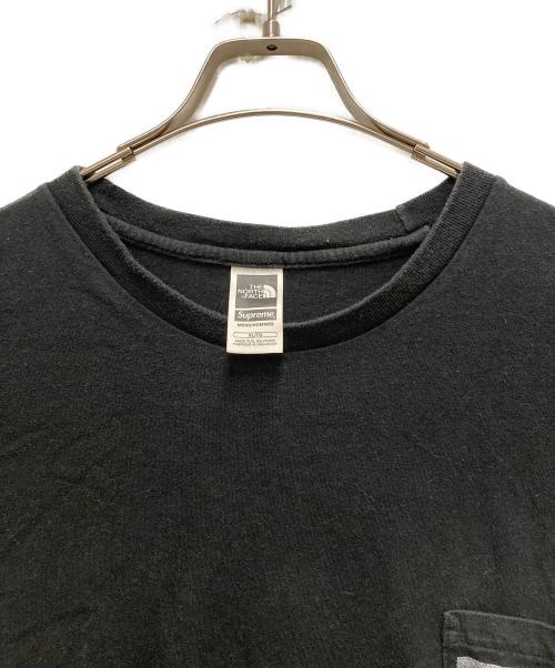 THE NORTH FACE（ザ ノース フェイス）THE NORTH FACE (ザ ノース フェイス) SUPREME (シュプリーム) Printed Pocket Tee ブラック サイズ:XLの古着・服飾アイテム