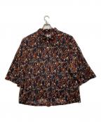 TBPRタイトブース プロダクション）の古着「総柄シャツ」｜ブラウン