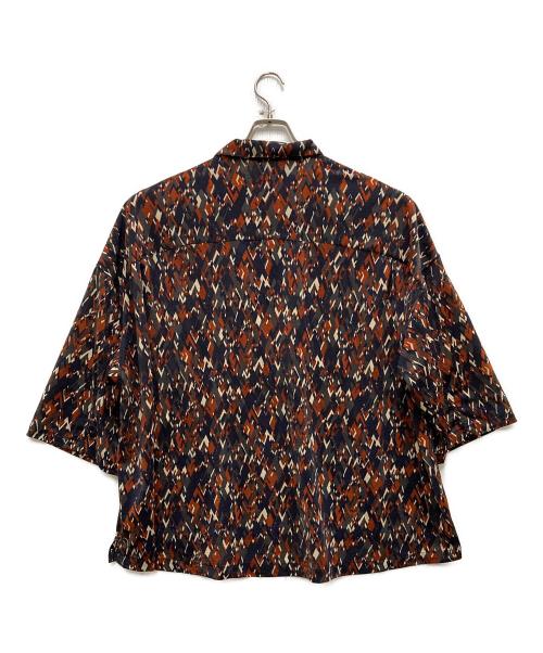 TBPR（タイトブース プロダクション）TBPR (タイトブース プロダクション) 総柄シャツ ブラウン サイズ:XLの古着・服飾アイテム