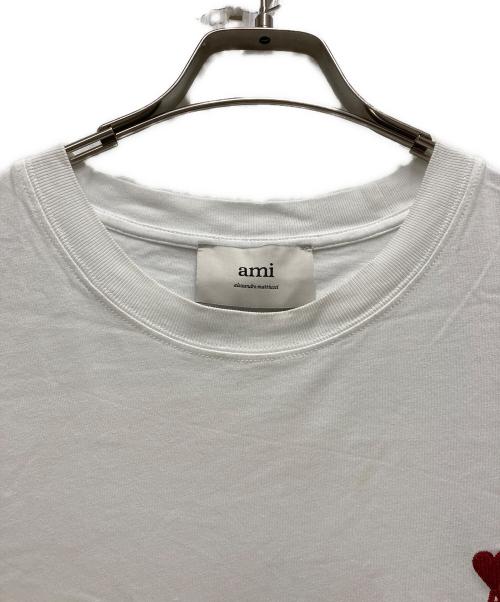 AMI Alexandre Mattiussi（アミアレクサンドルマテュッシ）AMI Alexandre Mattiussi (アミアレクサンドルマテュッシ) ワンポイントTシャツ ホワイト サイズ:Lの古着・服飾アイテム
