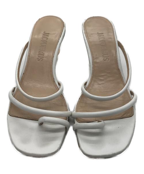 jacquemus（ジャックムス）JACQUEMUS (ジャックムス) Noli leather sandal ホワイト サイズ:38の古着・服飾アイテム