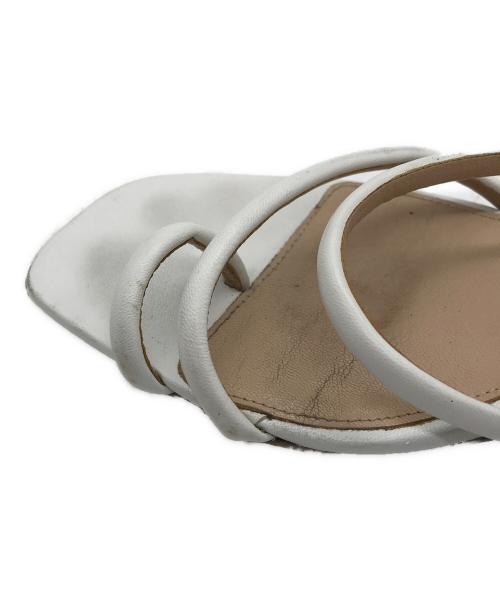 jacquemus（ジャックムス）JACQUEMUS (ジャックムス) Noli leather sandal ホワイト サイズ:38の古着・服飾アイテム