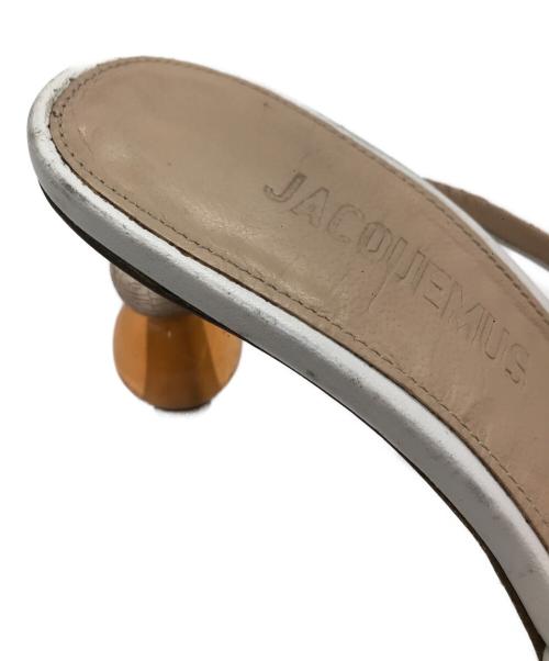 jacquemus（ジャックムス）JACQUEMUS (ジャックムス) Noli leather sandal ホワイト サイズ:38の古着・服飾アイテム