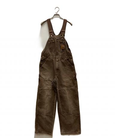 Carhartt ダック地 オーバーオール ブラウン　実寸W30相当 中古・古着通販】CarHartt (カーハート) ダック地オーバーオール