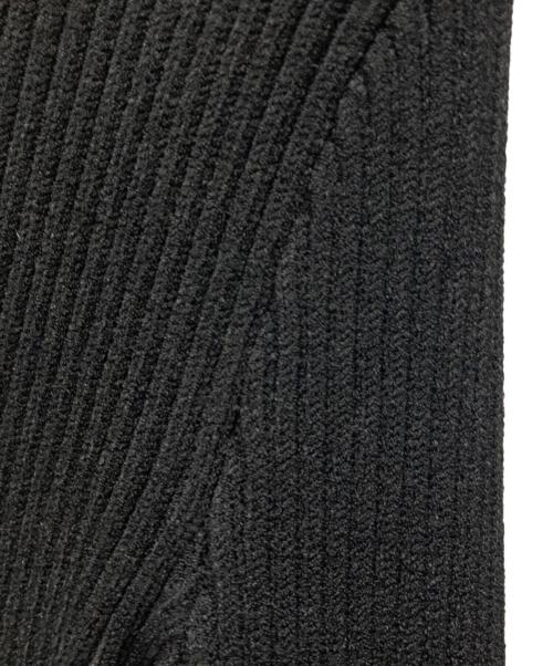 BOTTEGA VENETA（ボッテガベネタ）BOTTEGA VENETA (ボッテガベネタ) リブ編みクルーネックニット ブラック サイズ:Sの古着・服飾アイテム