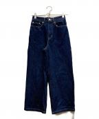 KENZOケンゾー）の古着「ロゴ レザーパッチ 濃紺デニム」｜インディゴ