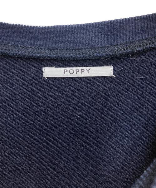 POPPY（ポピー）POPPY (ポピー) Heart dot tulle sweatshirt ネイビー サイズ:FREEの古着・服飾アイテム