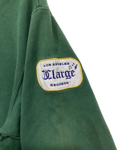 X-LARGE（エクストララージ）X-LARGE (エクストララージ) RECORDS HALF ZIP PULLOVER SWEAT グリーン サイズ:Lの古着・服飾アイテム