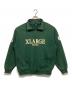 X-LARGE（エクストララージ）の古着「RECORDS HALF ZIP PULLOVER SWEAT」｜グリーン
