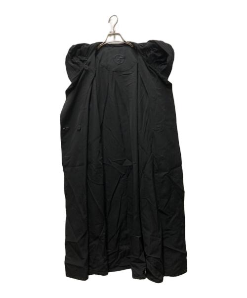 GIORGIO ARMANI（ジョルジョアルマーニ）GIORGIO ARMANI (ジョルジョアルマーニ) 女優襟 ベルト付き トレンチコート ブラック サイズ:44の古着・服飾アイテム