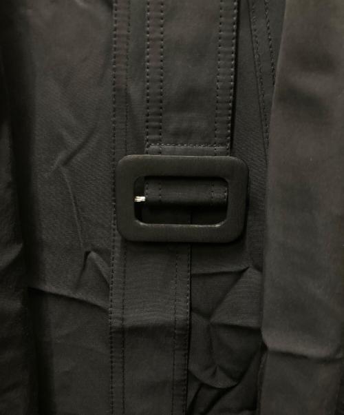 GIORGIO ARMANI（ジョルジョアルマーニ）GIORGIO ARMANI (ジョルジョアルマーニ) 女優襟 ベルト付き トレンチコート ブラック サイズ:44の古着・服飾アイテム