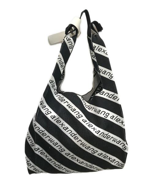 ALEXANDER WANG（アレキサンダー・ワン）ALEXANDER WANG (アレキサンダー・ワン) ニットショッピングバッグ ブラックの古着・服飾アイテム