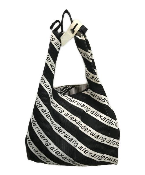 ALEXANDER WANG（アレキサンダー・ワン）ALEXANDER WANG (アレキサンダー・ワン) ニットショッピングバッグ ブラックの古着・服飾アイテム