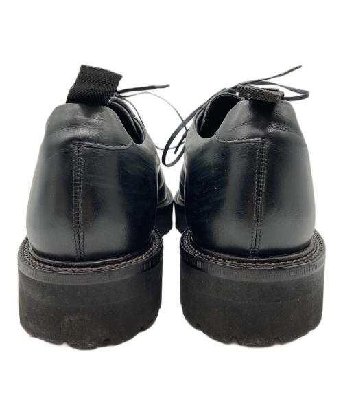 W.H（ダブルエイチ）W.H (ダブルエイチ) K-3B (ケースリービー) プレーントゥシューズ ブラック サイズ:9の古着・服飾アイテム