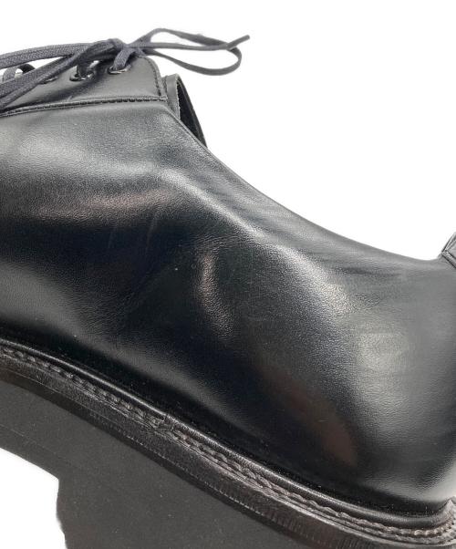 W.H（ダブルエイチ）W.H (ダブルエイチ) K-3B (ケースリービー) プレーントゥシューズ ブラック サイズ:9の古着・服飾アイテム