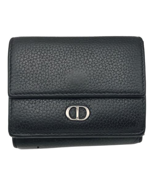 Dior（ディオール）Dior (ディオール) 3つ折り財布 ブラックの古着・服飾アイテム