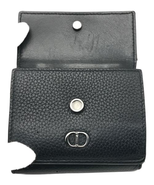 Dior（ディオール）Dior (ディオール) 3つ折り財布 ブラックの古着・服飾アイテム